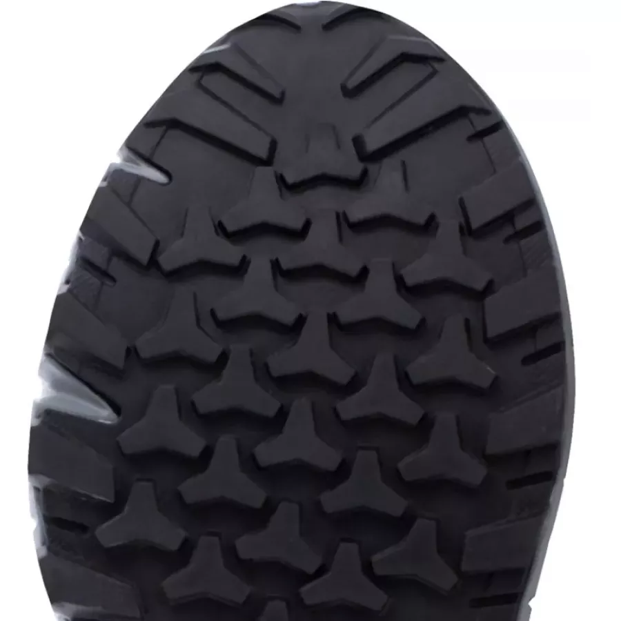 **Rutschfeste Laufsohle** bietet stabilen Halt und Sicherheit auf rutschigen Oberflächen.