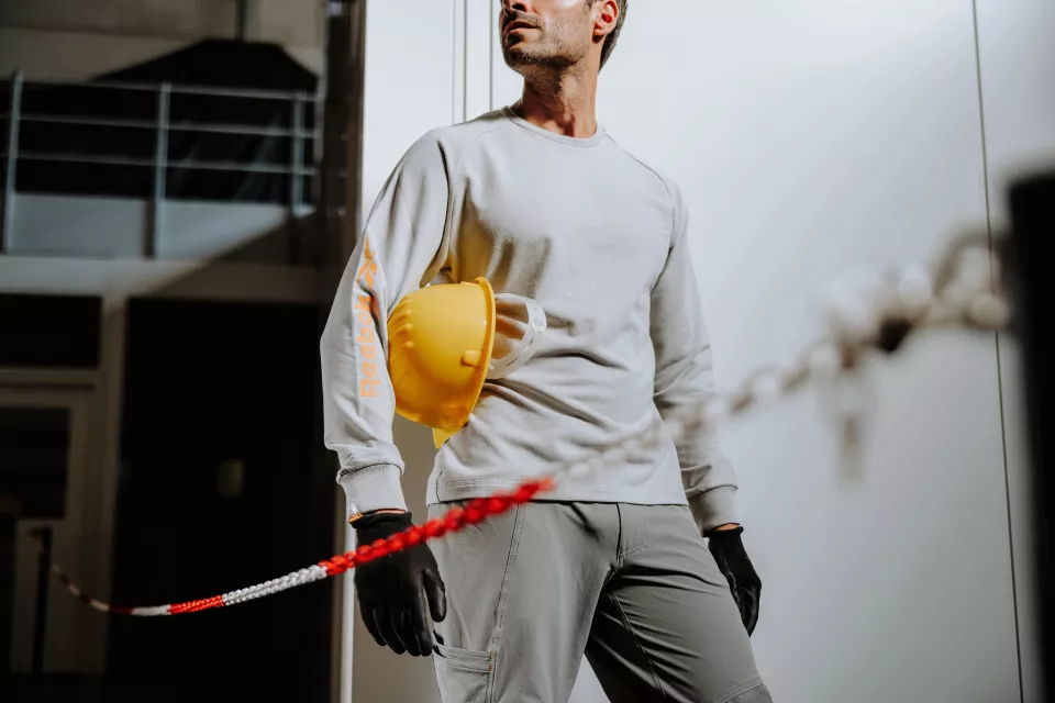 Reebok RB008SWLTG, Herren Strick-Sweatshirt, Hellgrau, image 4, gallery thumbnail