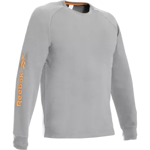 RB008SWLTG, Reebok Herren Strick-Sweatshirt, Hellgrau