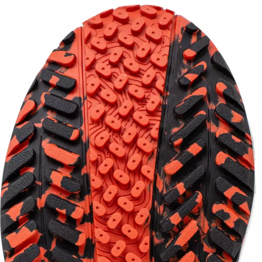 **Rutschhemmende Laufsohle** sorgt für sicheren Halt und Stabilität auf rutschigen oder unebenen Untergründen.