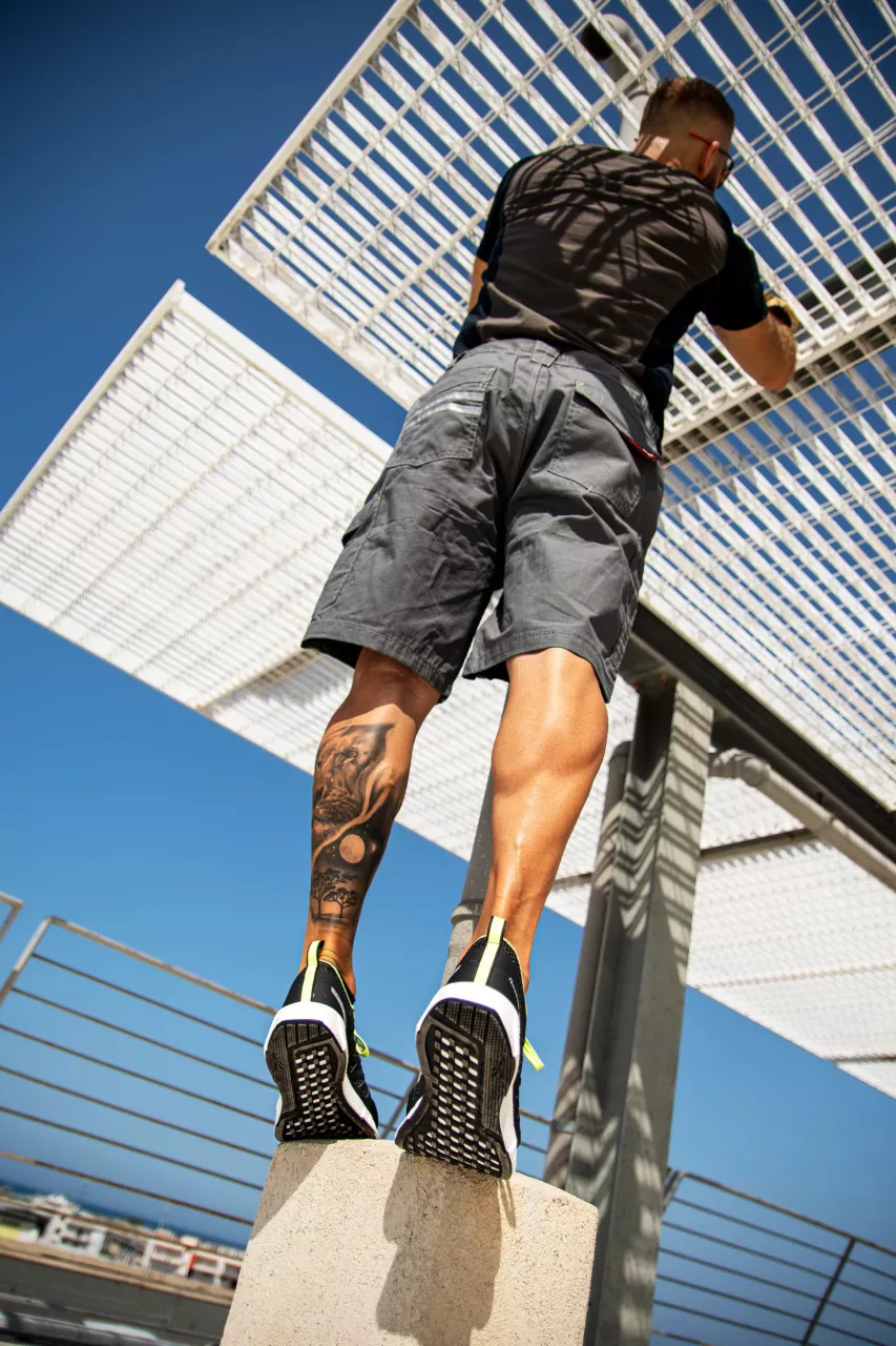 Reebok IB1073S1P, Fusion Flexweave Safety Shoes S1P, Black/Lime/White, image 5, gallery thumbnail