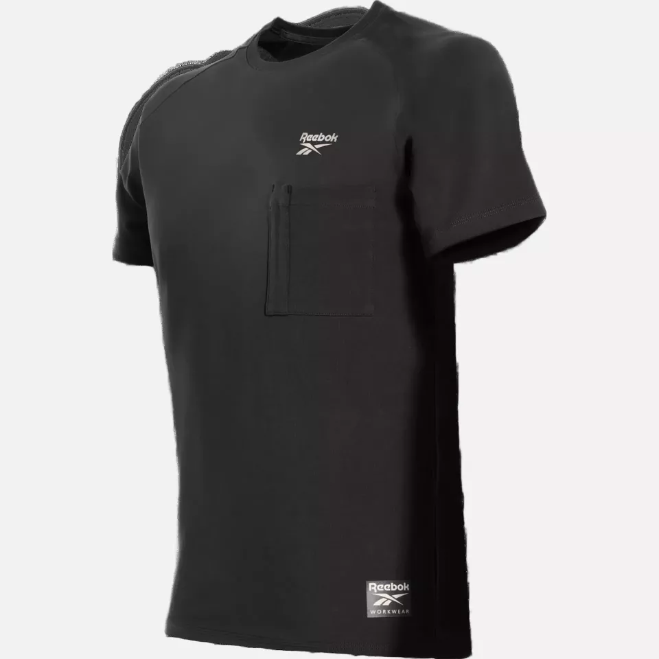 Reebok RB003TBLK2, Lockup Mens Knitted T-shirt, Black, image 1, gallery thumbnail