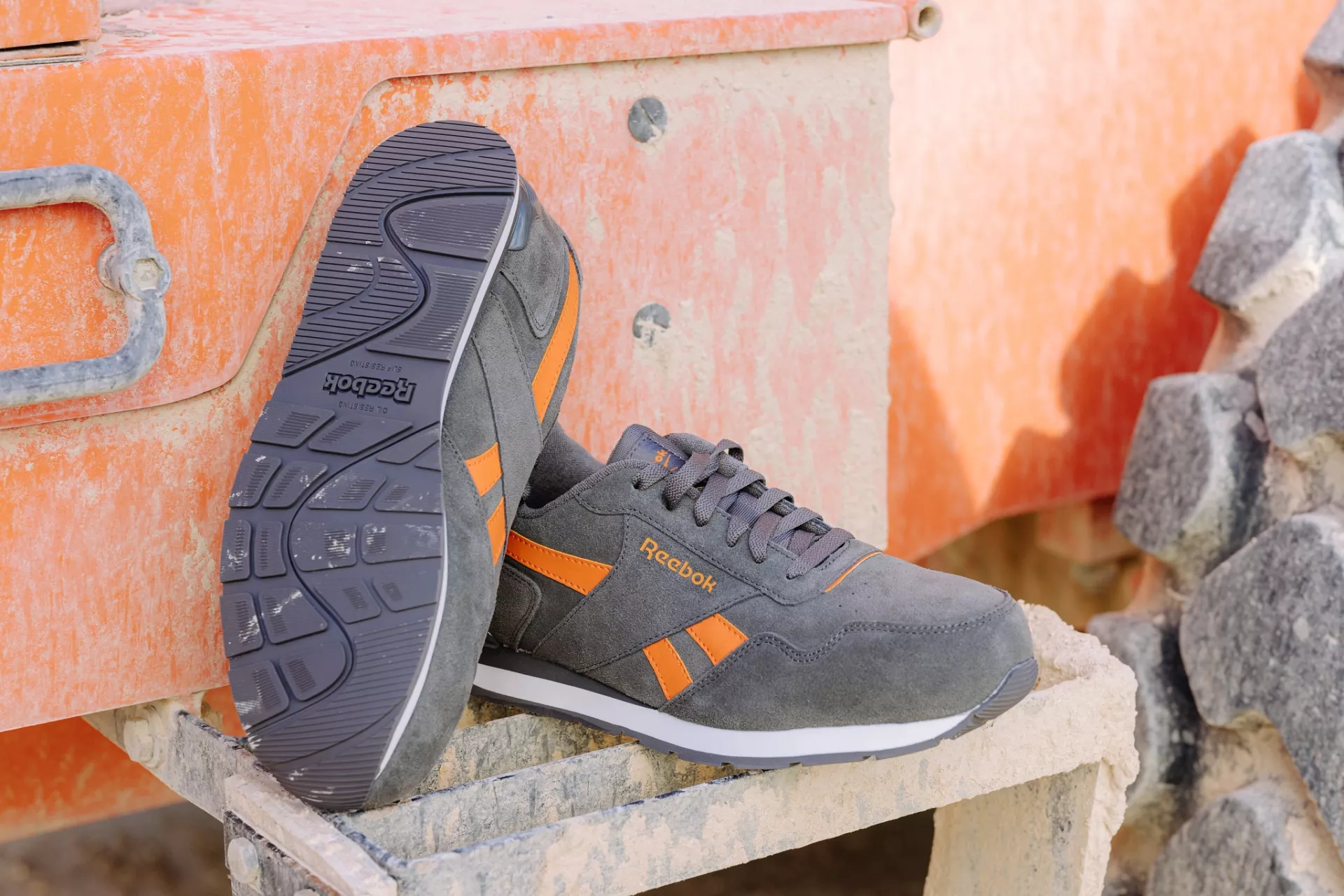 Reebok IB1091S1P, Royal Glide Sicherheitsschuhe S1P, Grau/Orange, image 7