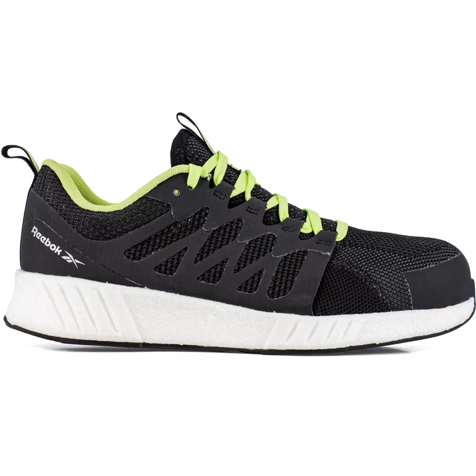 Reebok IB1073S1P, Fusion Flexweave Safety Shoes S1P, Black/Lime/White, image 2, gallery thumbnail