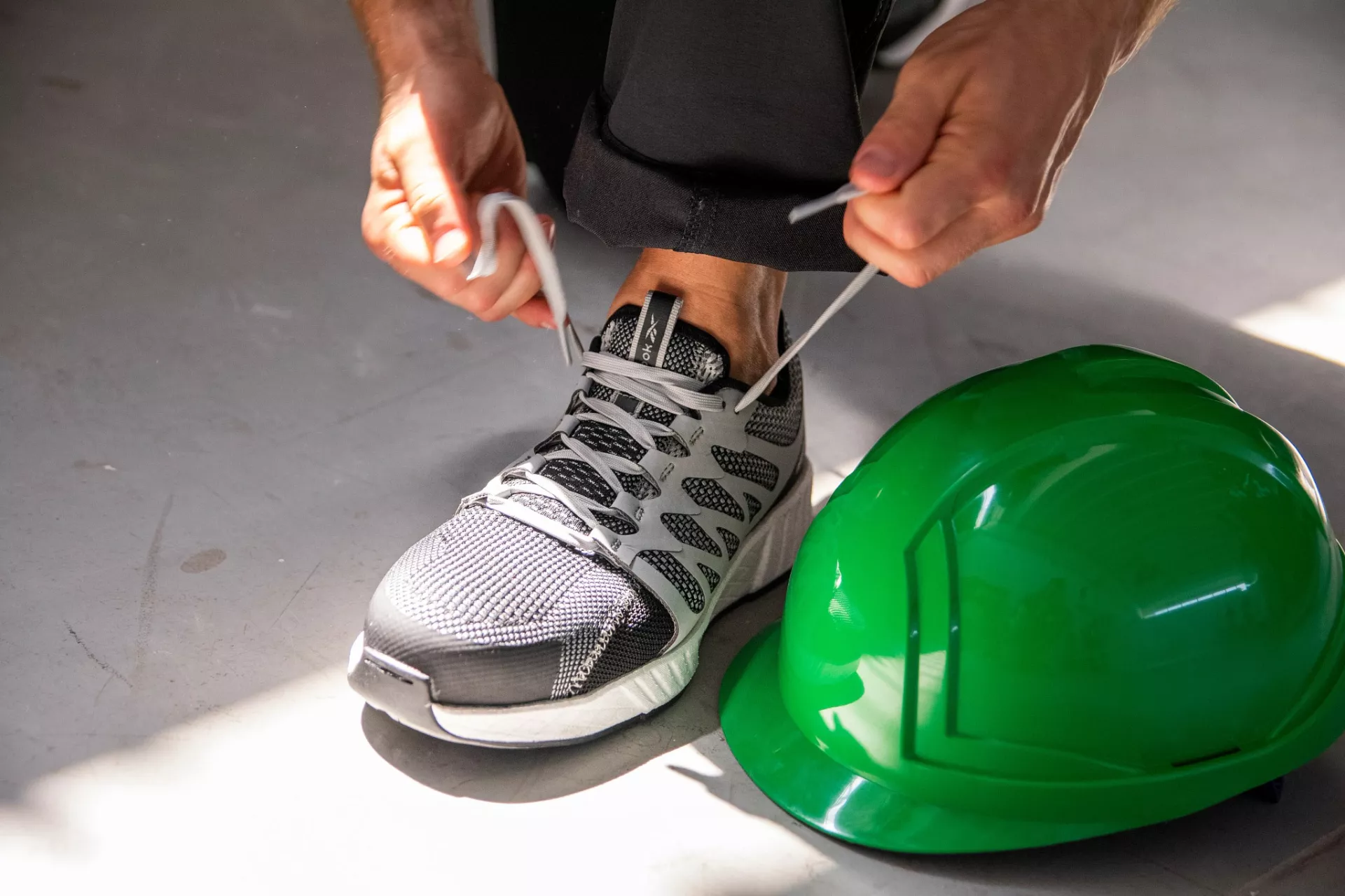 Reebok IB1072S1P, Fusion Flexweave Safety Shoes S1P, Black/Grey/White, image 5