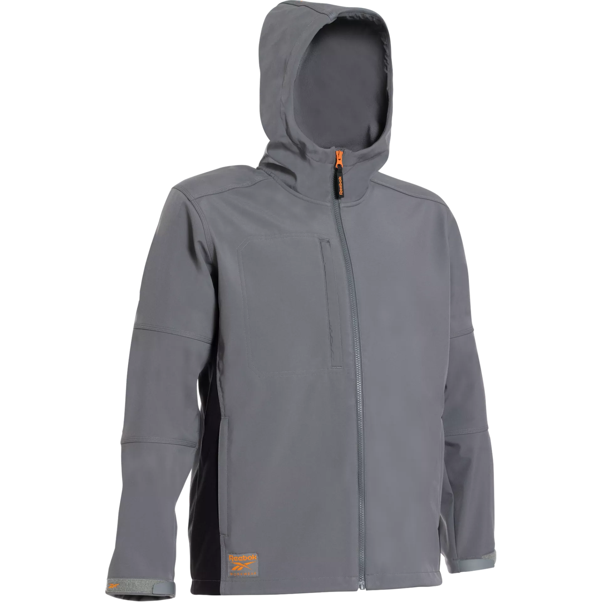 Reebok RB004JDGR, Mens Woven Softshell, Dark Grey, image 1