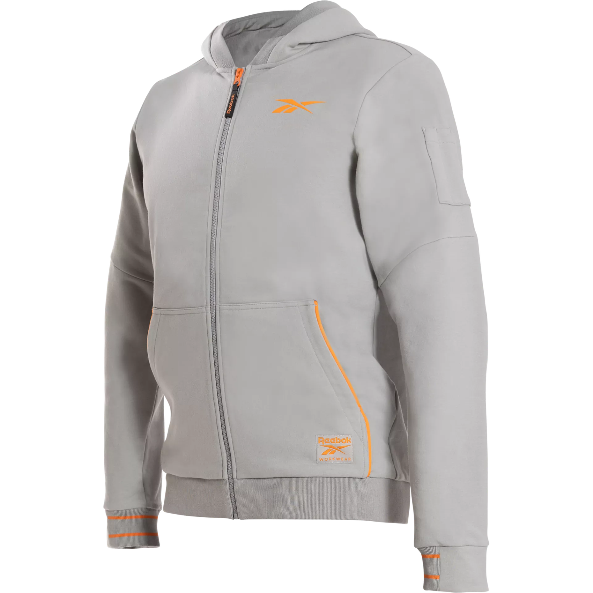 Reebok RB001JLTG, Mens Knitted Hoodie, Light Grey