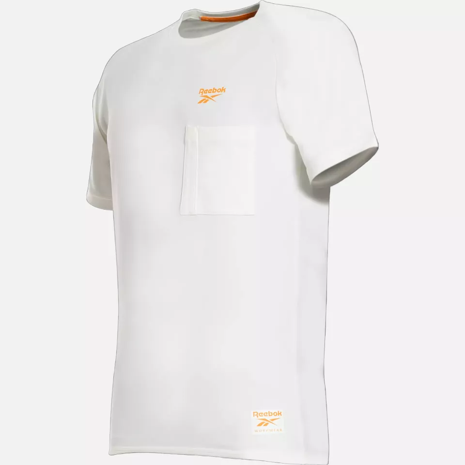 Reebok RB003TOFW2, Lockup Mens Knitted T-shirt, Off White, image 1, gallery thumbnail