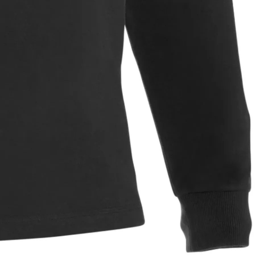 **Ribbed Cuffs** keep the sleeves in place while adding a snug, cozy feel.