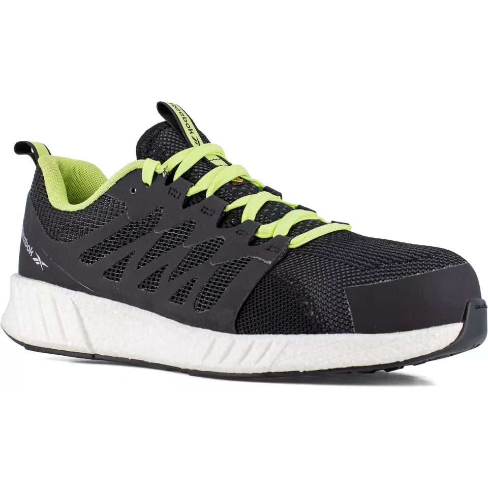 Reebok IB1073S1P, Fusion Flexweave Safety Shoes S1P, Black/Lime/White, image 1, gallery thumbnail