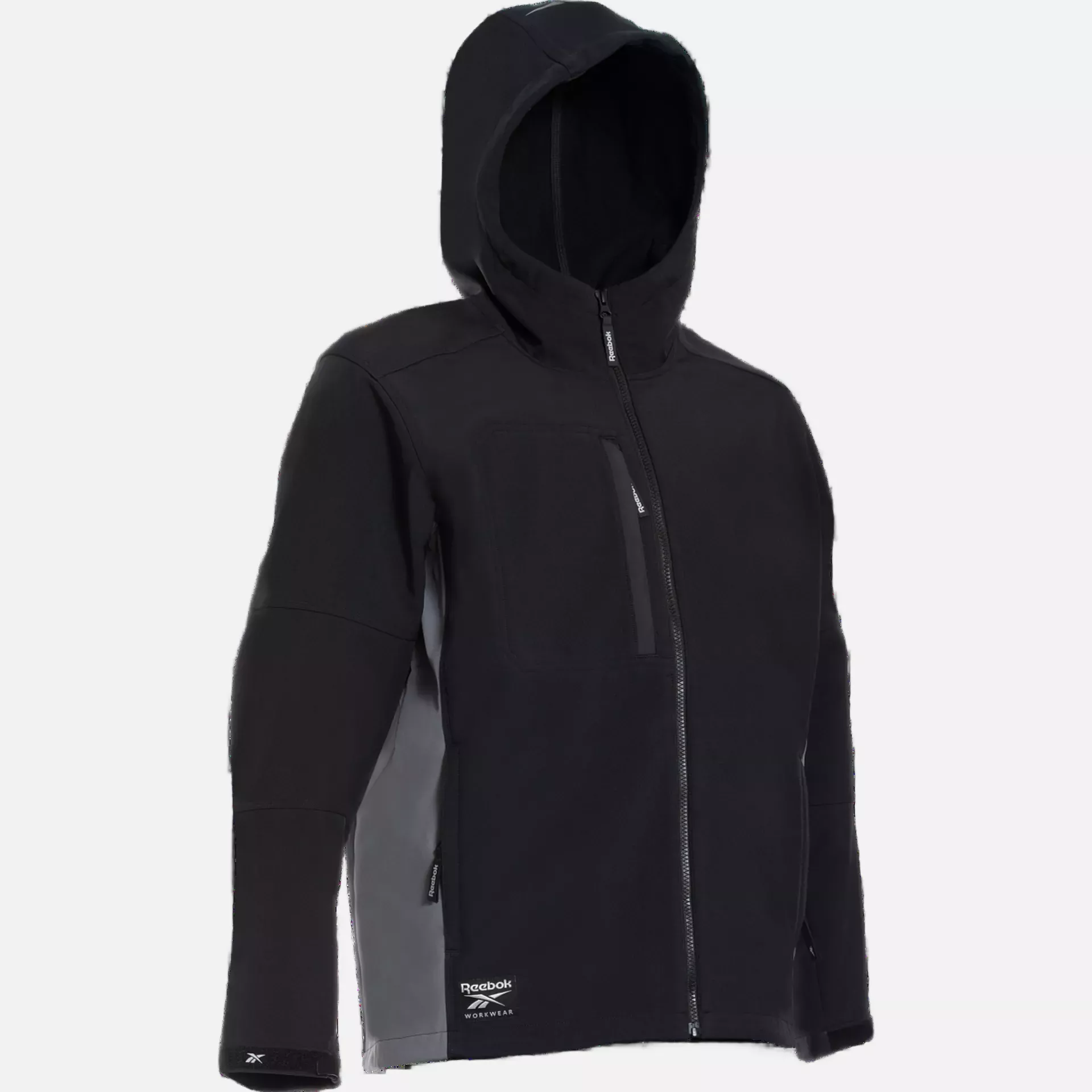 Reebok RB004JBLK, Mens Woven Softshell, Black, image 1