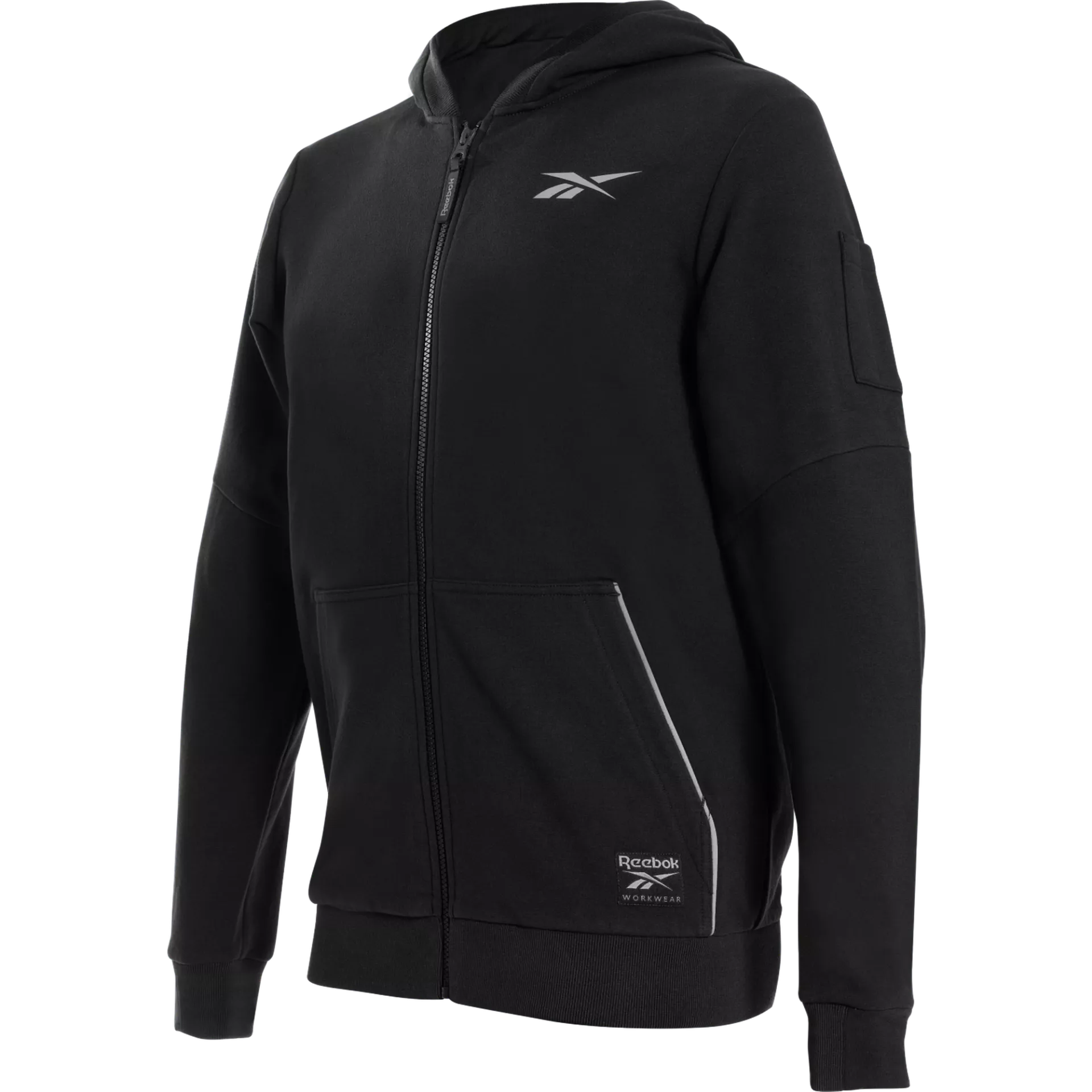 Reebok RB001JBLK, Mens Knitted Hoodie, Black