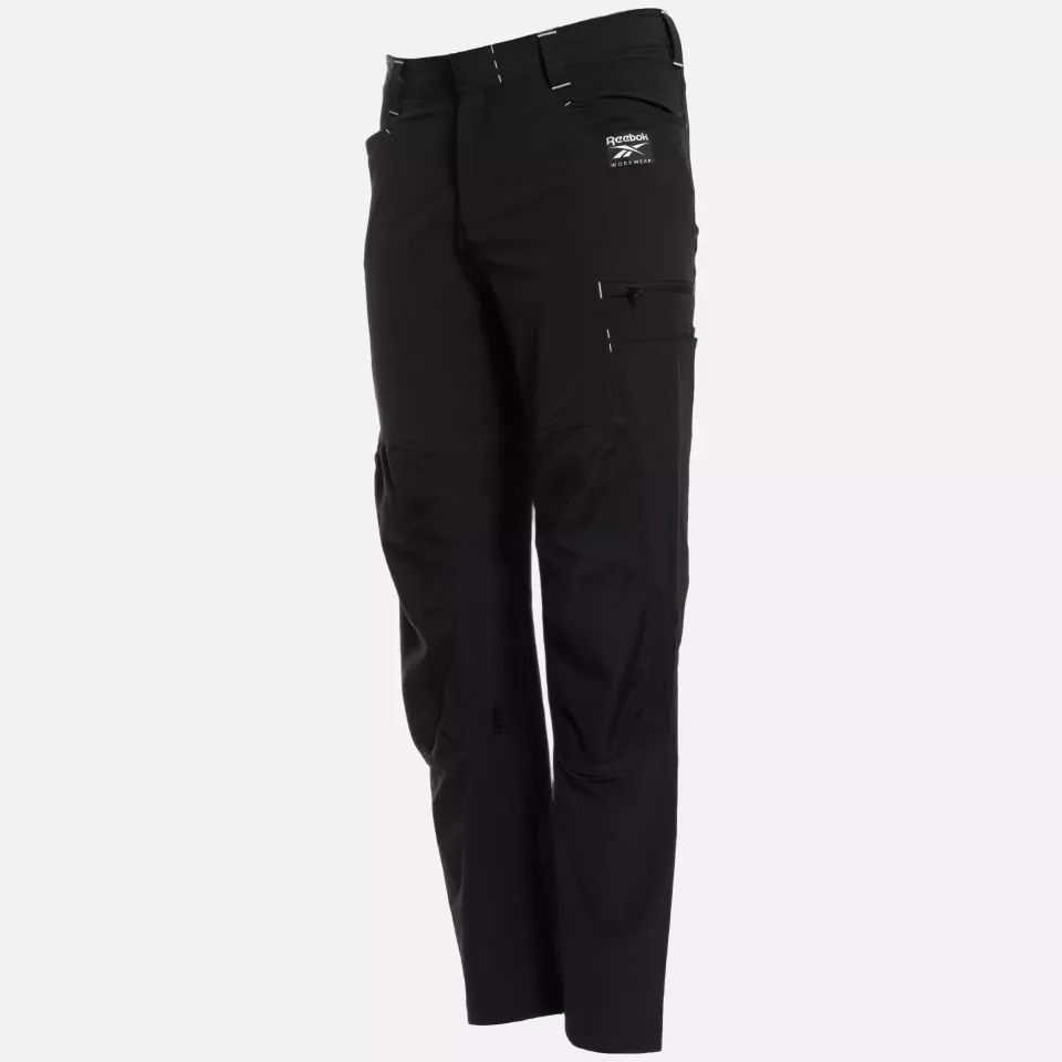 Reebok RB006PBLK, Unisex Woven Trousers, Black, image 1, gallery thumbnail