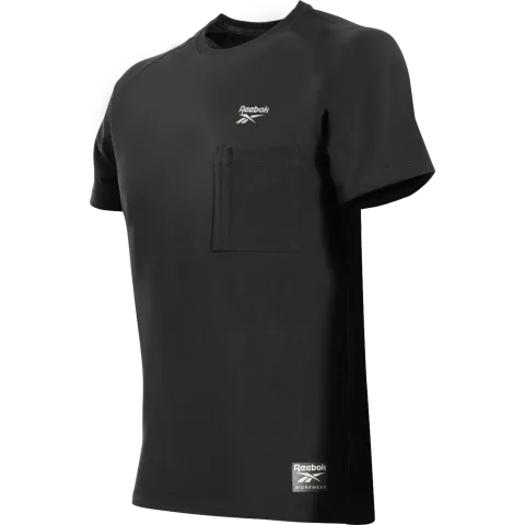 Reebok Lockup Mens Knitted T-shirt, Black