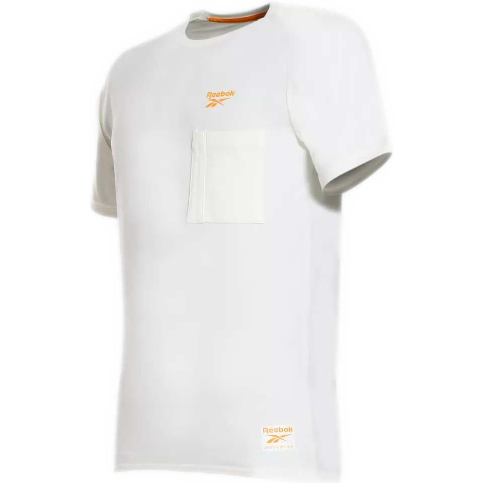 Reebok RB003TOFW2, Lockup Mens Knitted T-shirt, Off White, image 1, gallery thumbnail
