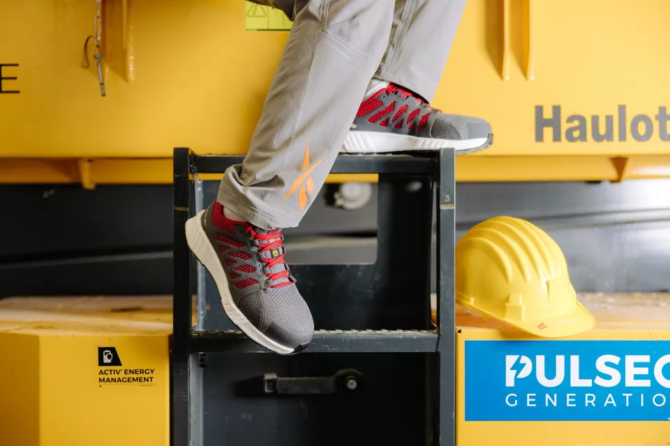 Reebok IB1070S1P, Fusion Flexweave Safety Shoes S1P, Grey/Red/White, image 7, gallery thumbnail