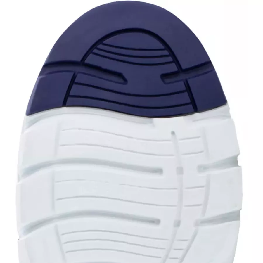 **Rutschfeste Laufsohle** bietet stabilen Halt und Sicherheit auf rutschigen Oberflächen.