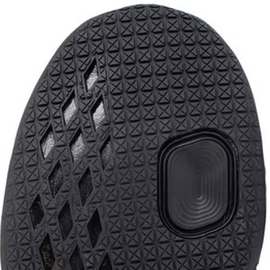 **Rutschhemmende Laufsohle** bietet zuverlässige Traktion und Stabilität auf rutschigen Oberflächen.