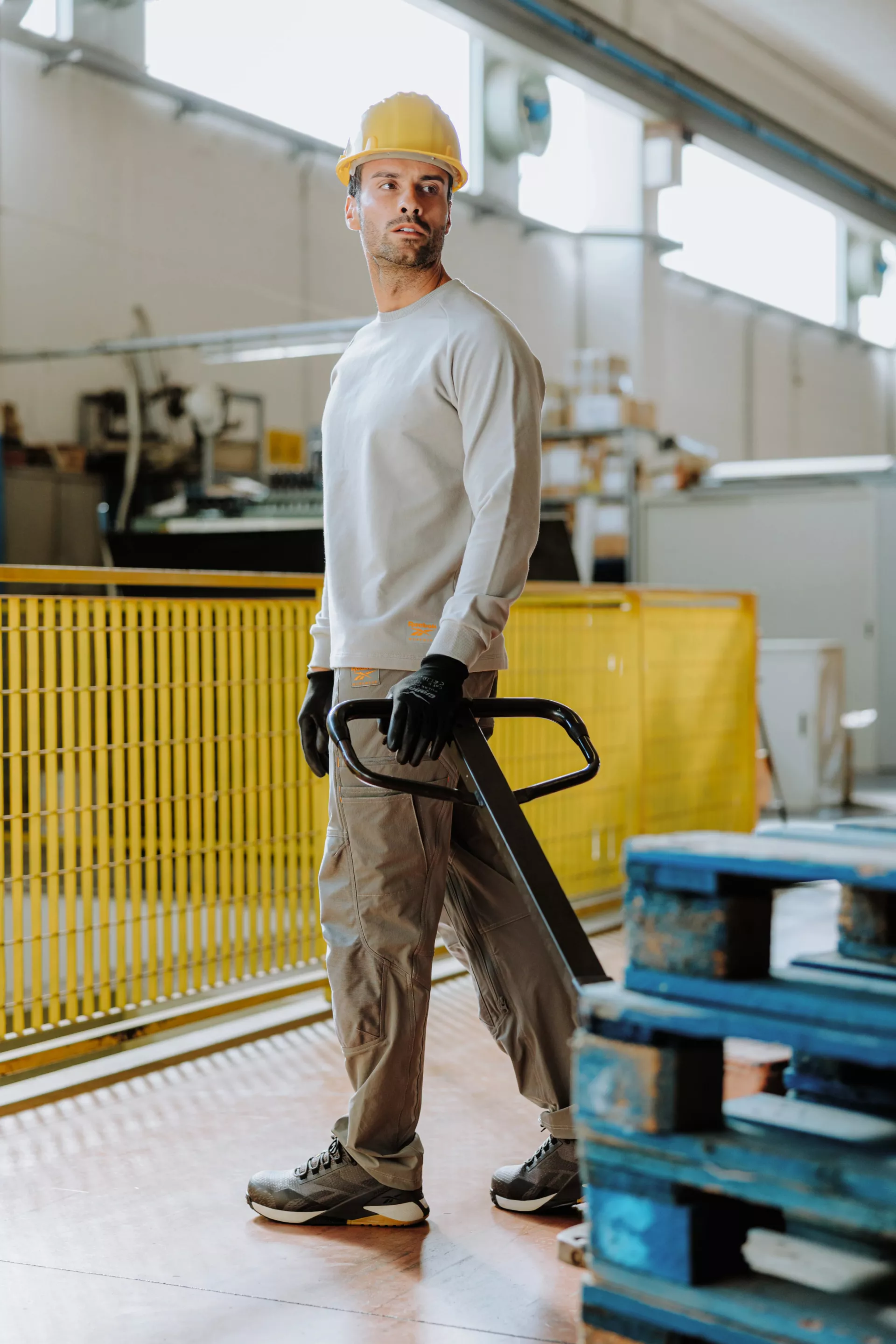 Reebok RB008SWLTG, Herren Strick-Sweatshirt, Hellgrau, image 2