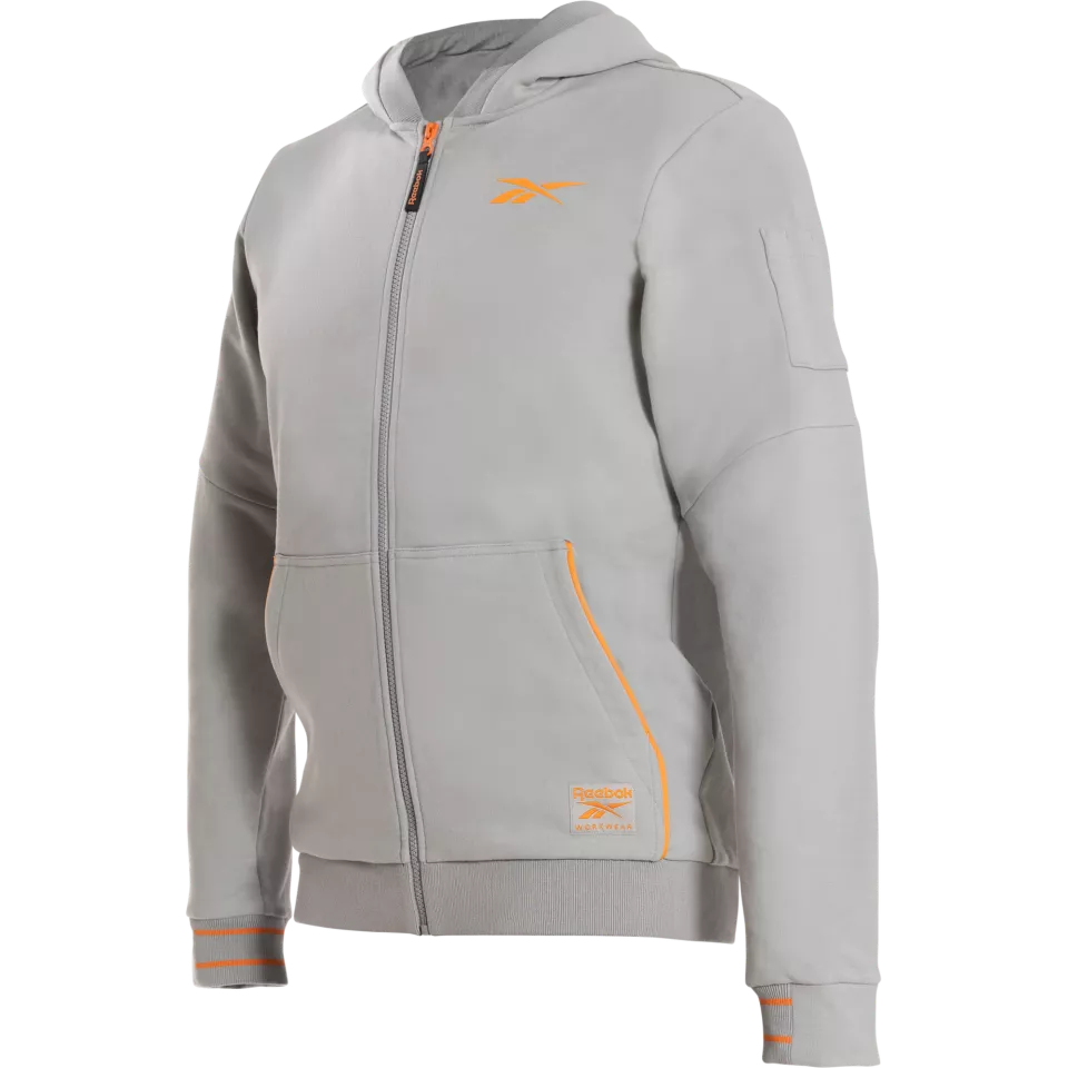 Reebok RB001JLTG, Mens Knitted Hoodie, Light Grey