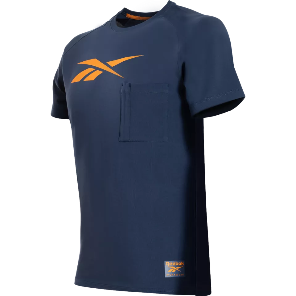 Reebok RB003TNVB1, Vector Mens Knitted T-shirt, Navy Blue, image 1, gallery thumbnail