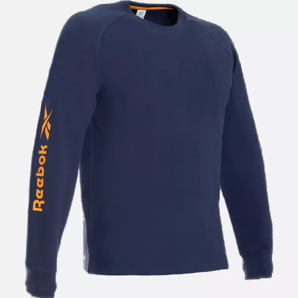 Reebok RB008SWNVB, Mens Knitted Sweatshirt, Navy Blue, image 1, gallery thumbnail