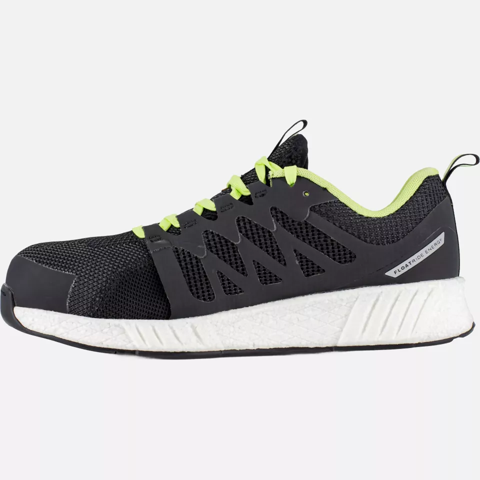 Reebok IB1073S1P, Fusion Flexweave Sicherheitshalbschuhe S1P, Schwarz/Lime/Weiß, image 4, gallery thumbnail