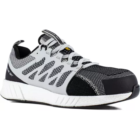 Reebok Fusion Flexweave Safety Shoes S1P, Black/Grey/White