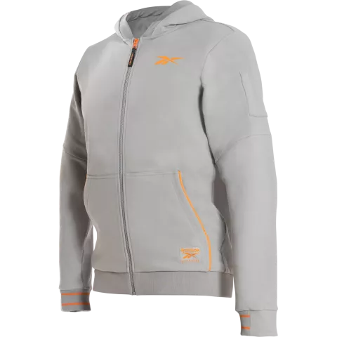 Reebok Mens Knitted Hoodie, Light Grey