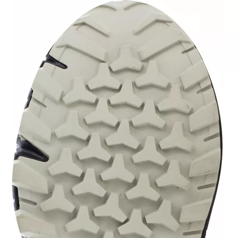 **Rutschfeste Laufsohle** bietet stabilen Halt und Sicherheit auf rutschigen Oberflächen.