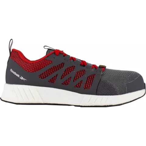 Reebok Fusion Flexweave Safety Shoes S1P, Grey/Red/White