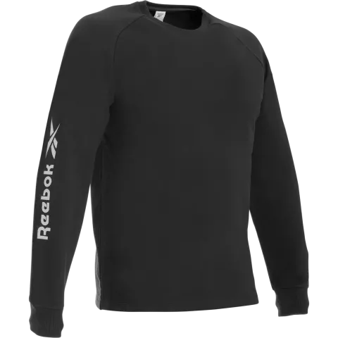  RB008SWBLK, Reebok Herren Strick-Sweatshirt, Schwarz