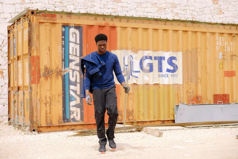 Reebok IB1076S1P, Fusion Flexweave Sicherheitsschuhe S1P, Schwarz/Weiß/Orange, image 6, gallery thumbnail