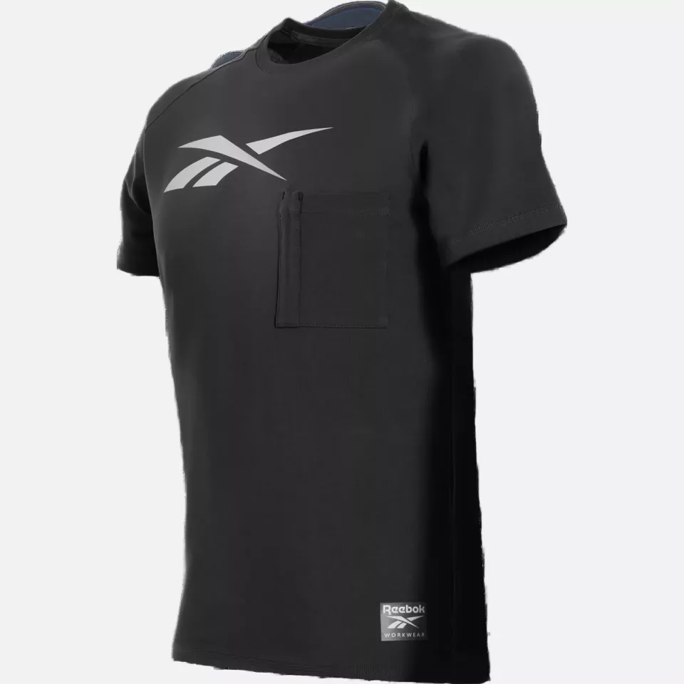 Reebok RB003TBLK1, Vector Herren Strick-T-Shirt, Schwarz, image 1, gallery thumbnail