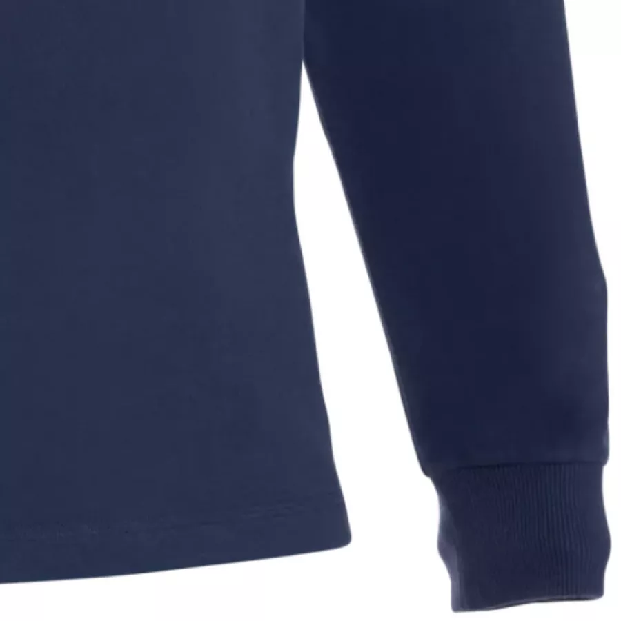 **Ribbed Cuffs** keep the sleeves in place while adding a snug, cozy feel.