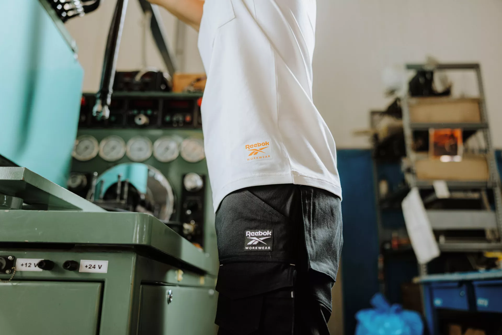 Reebok RB007SBLK, Unisex Webshorts, Schwarz, image 5