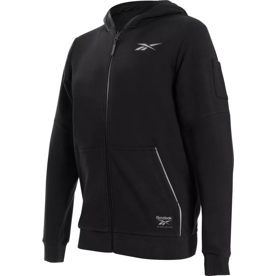Reebok RB001JBLK, Mens Knitted Hoodie, Black
