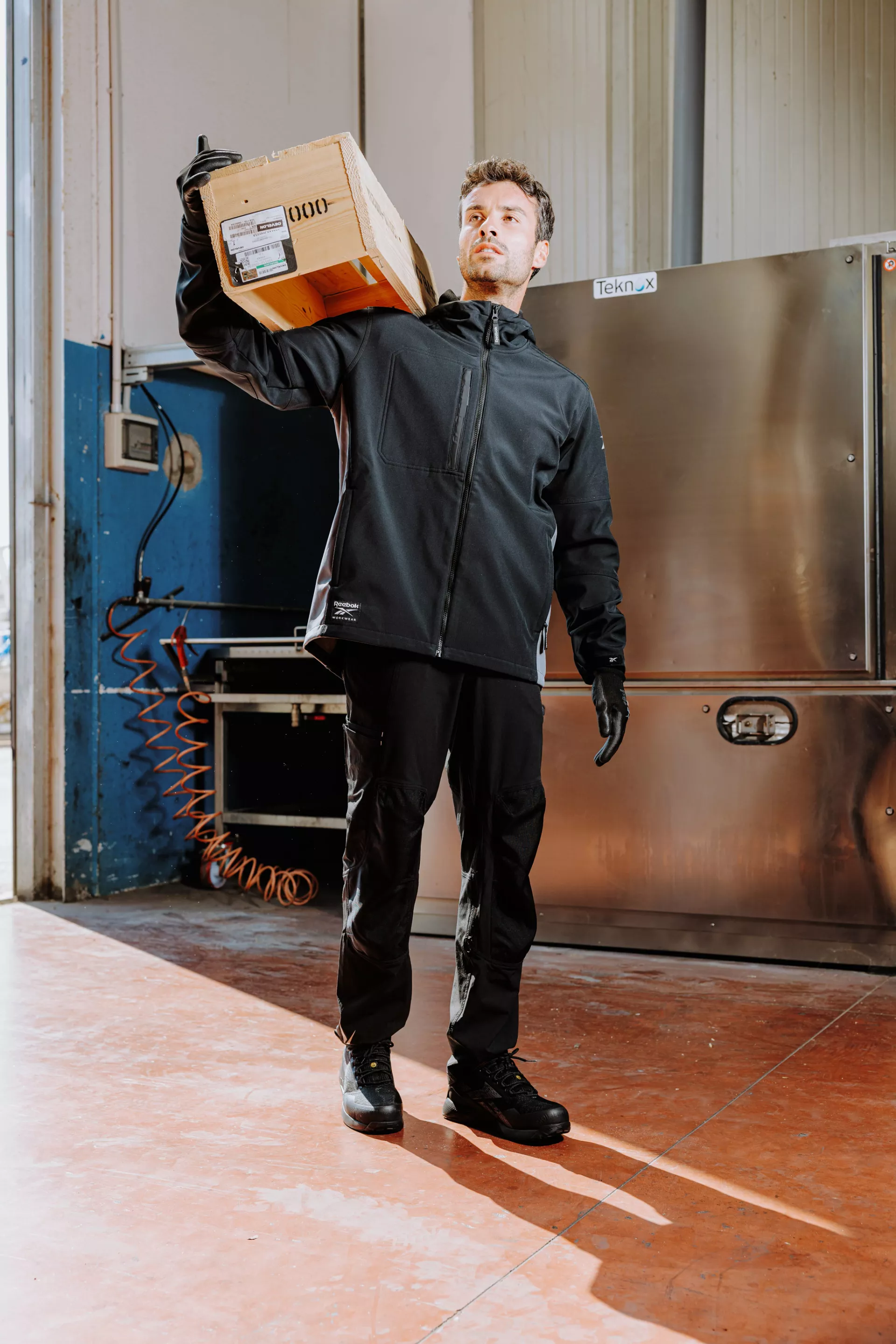 Reebok RB004JBLK, Herren Web-Softshelljacke, Schwarz, image 3