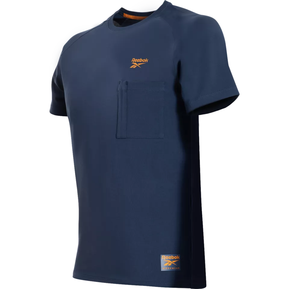 Reebok RB003TNVB2, Lockup Herren Strick-T-Shirt, Marineblau, image 1, gallery thumbnail