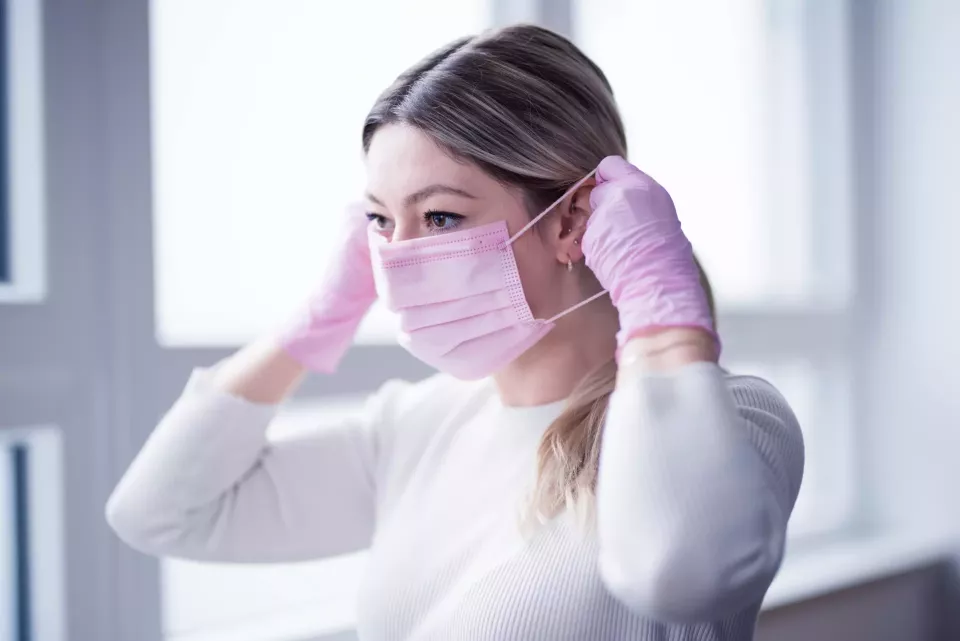 Nitras Medical 004334, SOFT PROTECT PLUS Medizinischer Mundschutz, Hellrosa, image 2, gallery thumbnail