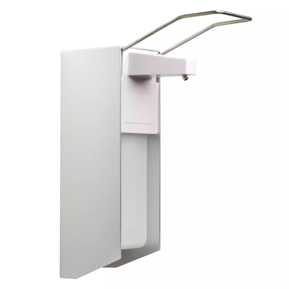 Nitras Medical 56001, Desinfection dispenser with arm lever, 21,5 x 24,5 x 8,2cm, 1,000 ml, image 1, gallery thumbnail