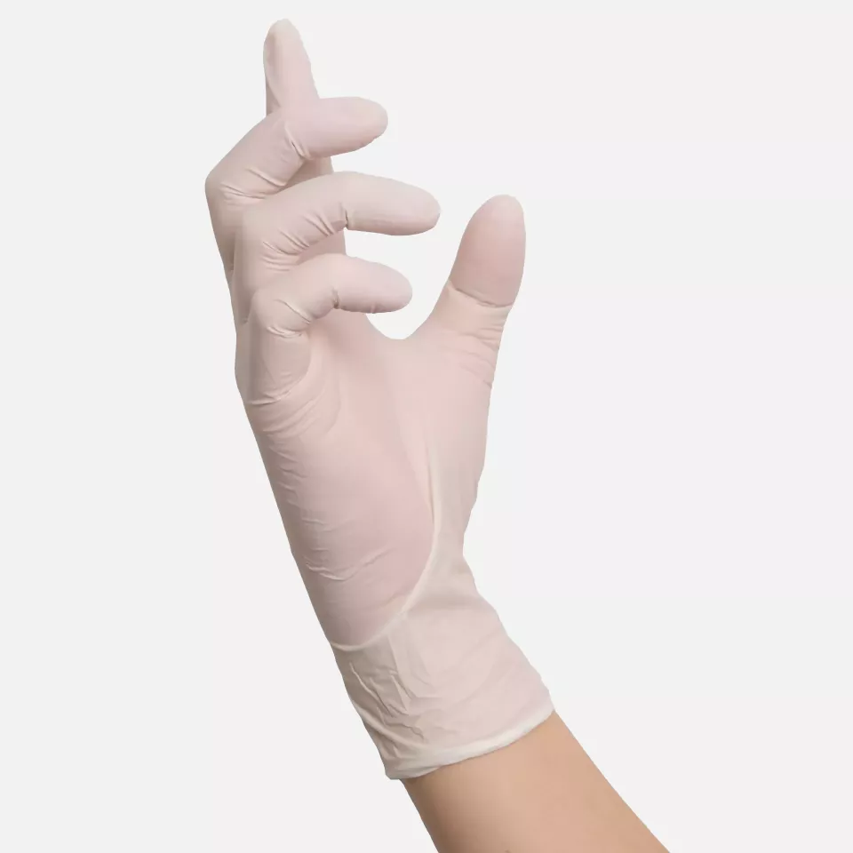 Nitras Medical 2008310, BIG WHITE WAVE nitrile disposable gloves, white, image 2, gallery thumbnail