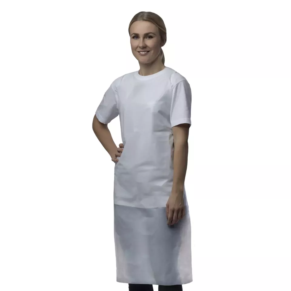 Nitras Medical 4270, PE aprons, white, image 1, gallery thumbnail