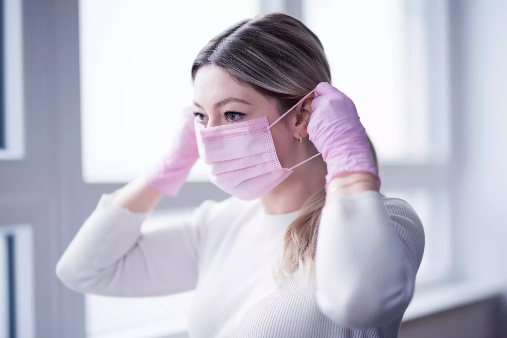 Nitras Medical 004334, SOFT PROTECT PLUS Medizinischer Mundschutz, Hellrosa, image 2