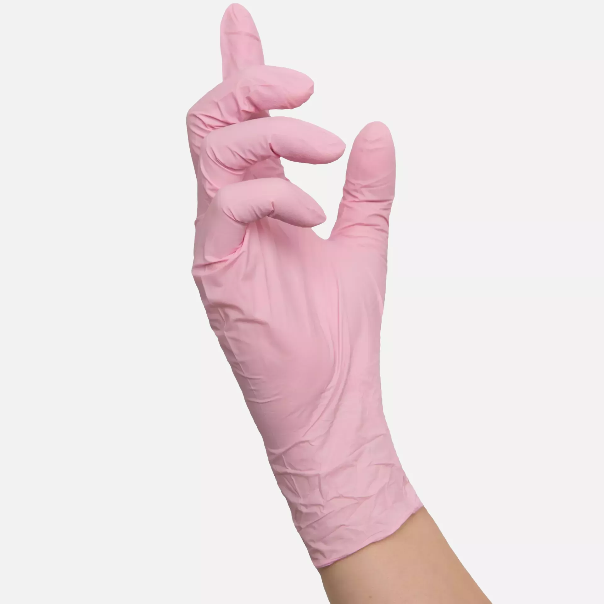 Nitras Medical 8321, PINK WAVE Nitril-Einmalhandschuhe, Hellrosa, image 2