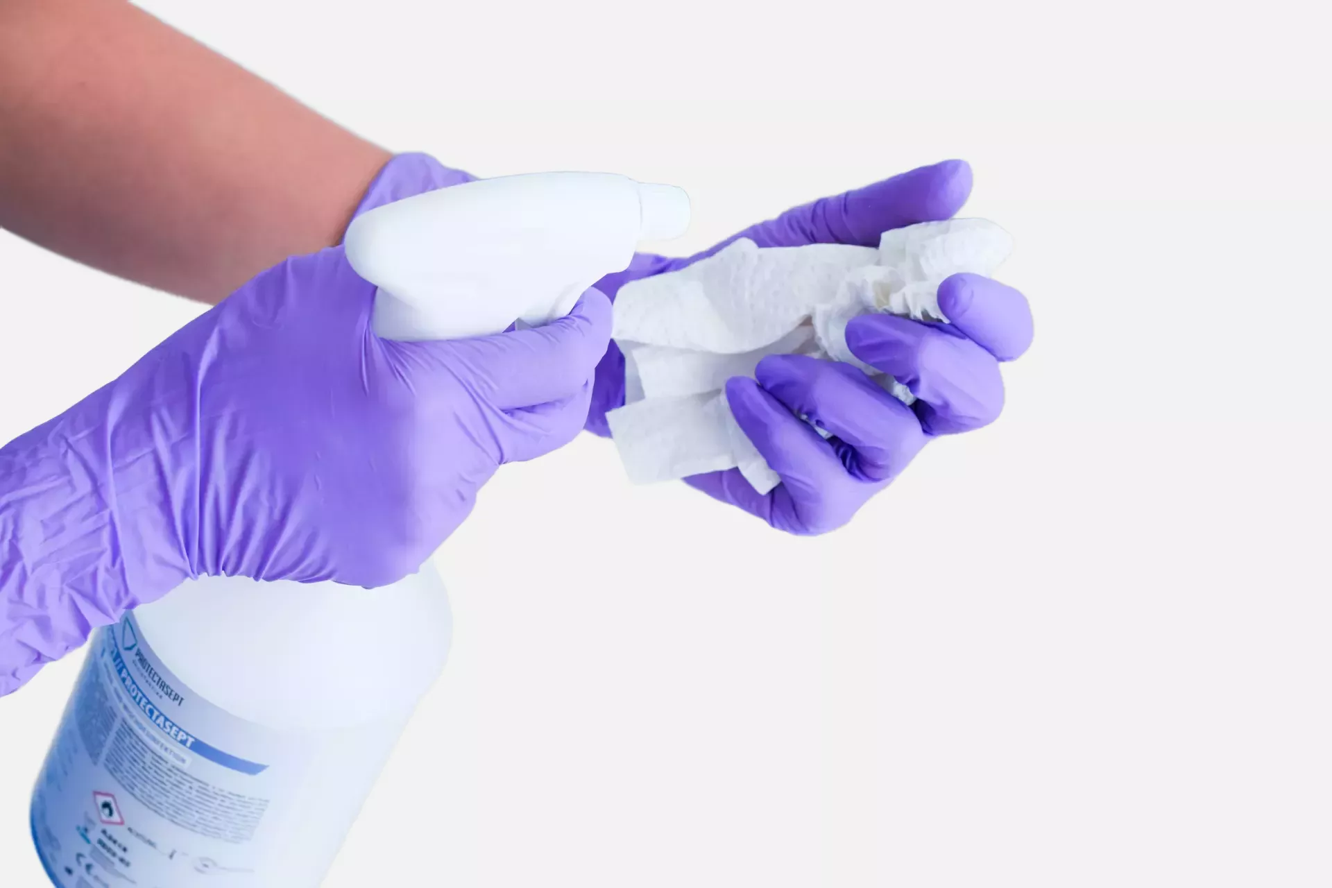 Nitras Medical 8328, VIOLET WAVE nitrile disposable gloves, purple, image 3