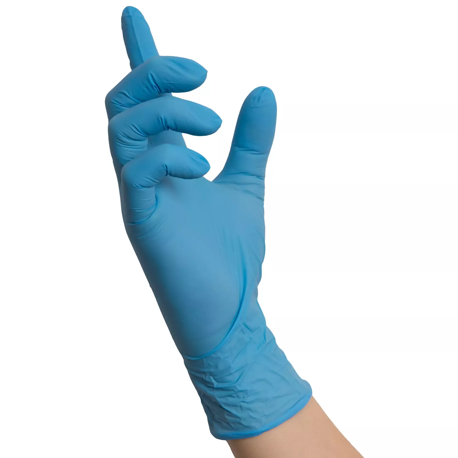 Nitras Medical 2008311, BIG BLUE WAVE nitrile disposable gloves, blue, image 2