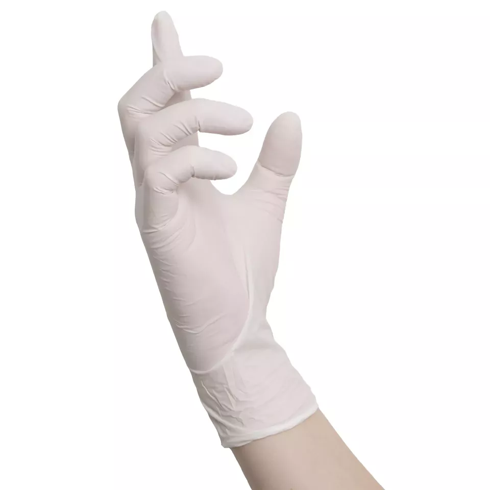 Nitras Medical 8310, WHITE WAVE nitrile disposable gloves, white, image 2, gallery thumbnail