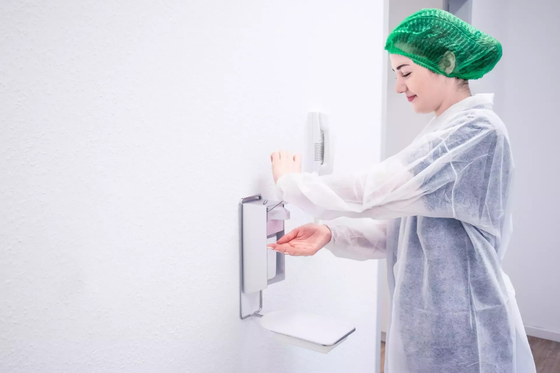 Nitras Medical 4530, PP Visitor Coat with Zipper, White, image 3