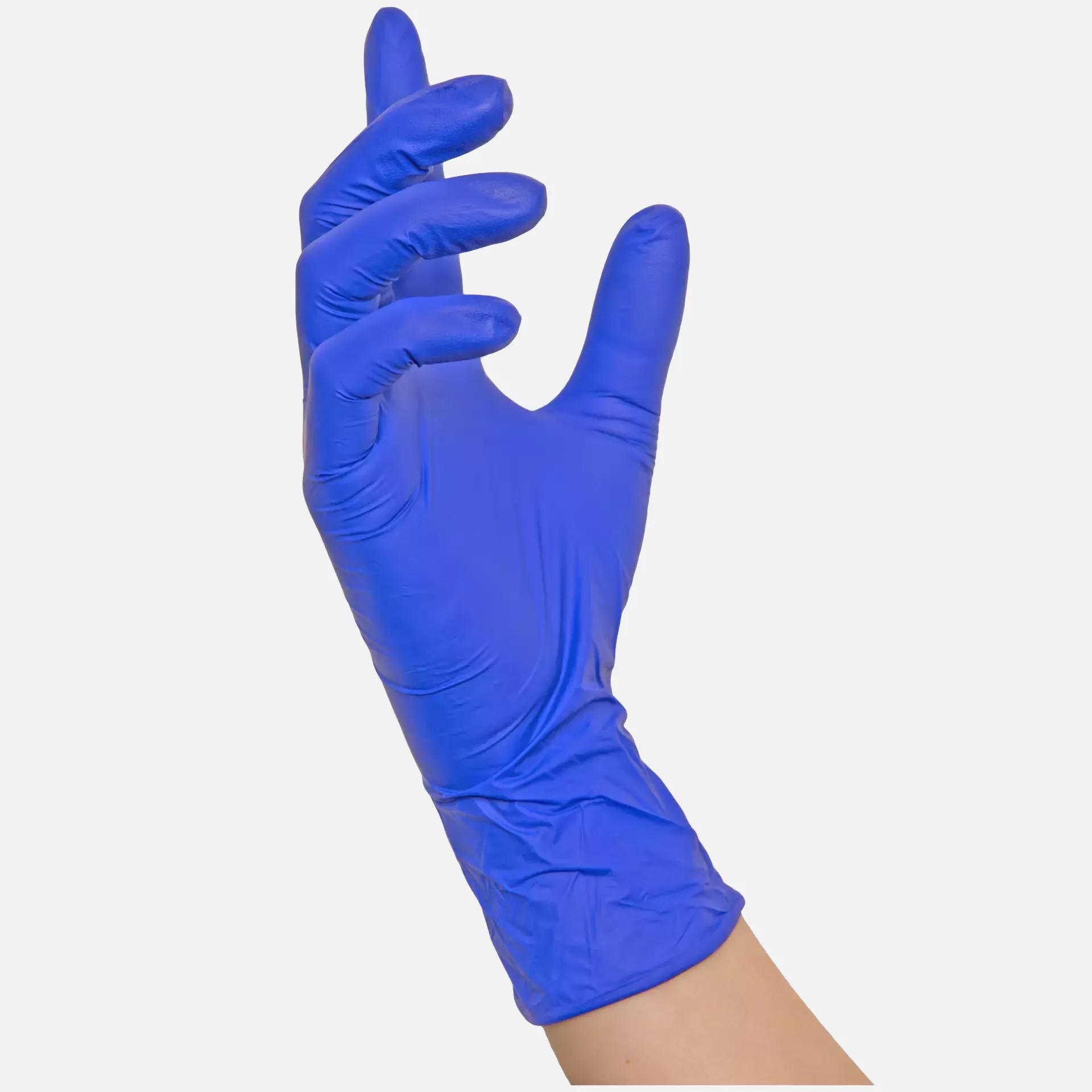 Nitras Medical 8324, INDIGO WAVE nitrile disposable gloves, dark blue, image 2